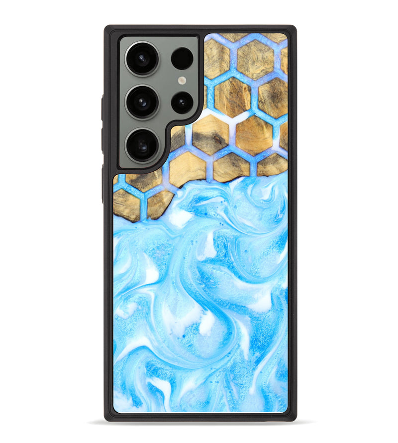 Galaxy S23 Ultra Wood+Resin Phone Case - Nash (Pattern, 624813)