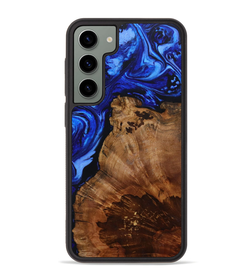Galaxy S23 Plus Wood+Resin Phone Case - Willis (Blue, 644555)