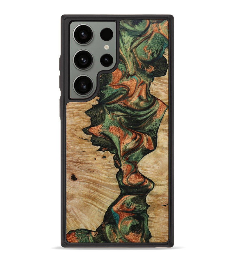 Galaxy S23 Ultra Wood+Resin Phone Case - Gene (Green, 646154)