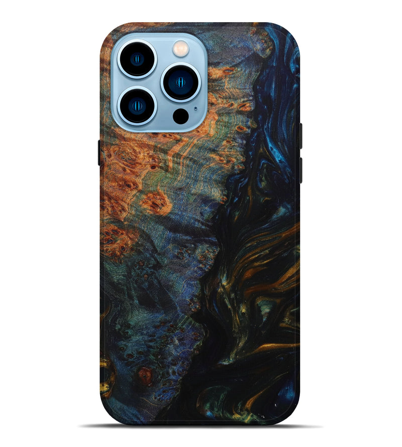 iPhone 14 Pro Max Wood+Resin Live Edge Phone Case - Kitson (Artist Pick, 633268)