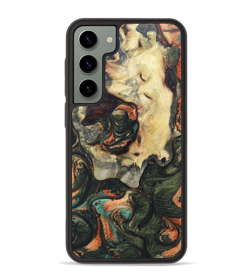 Galaxy S23 Plus Wood+Resin Phone Case - Pyper (Green, 626391)