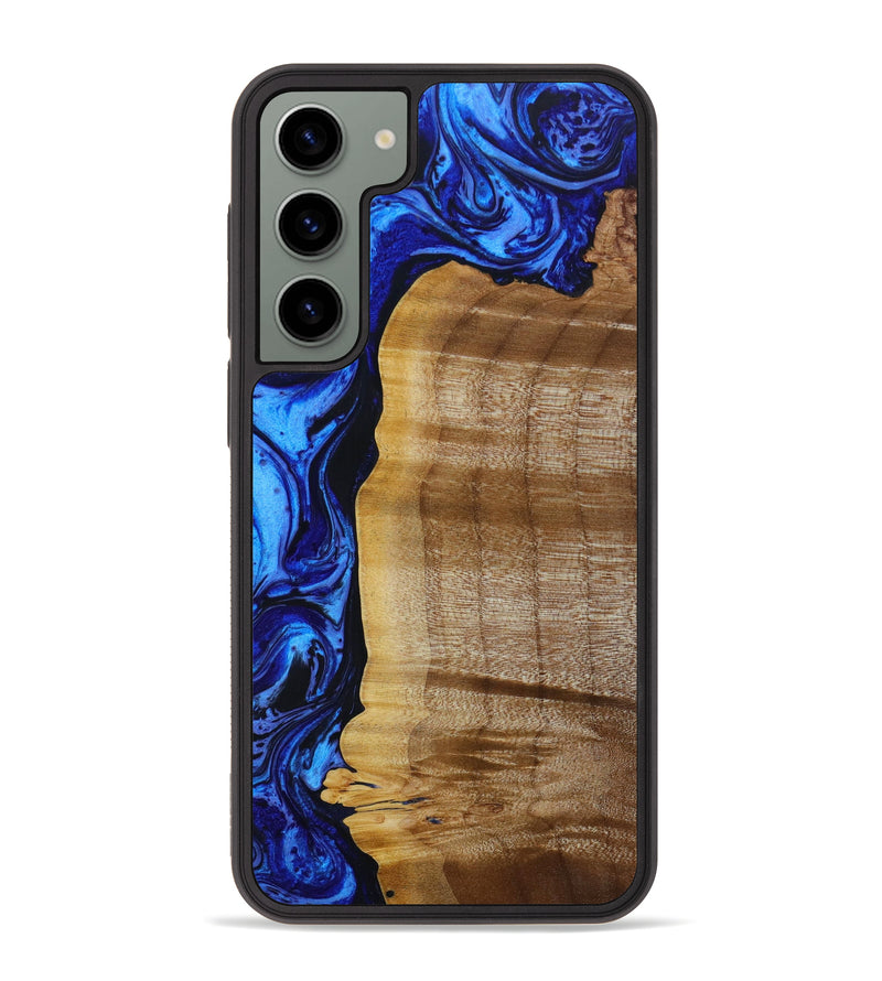 Galaxy S23 Plus Wood+Resin Phone Case - Aubrey (Blue, 647127)