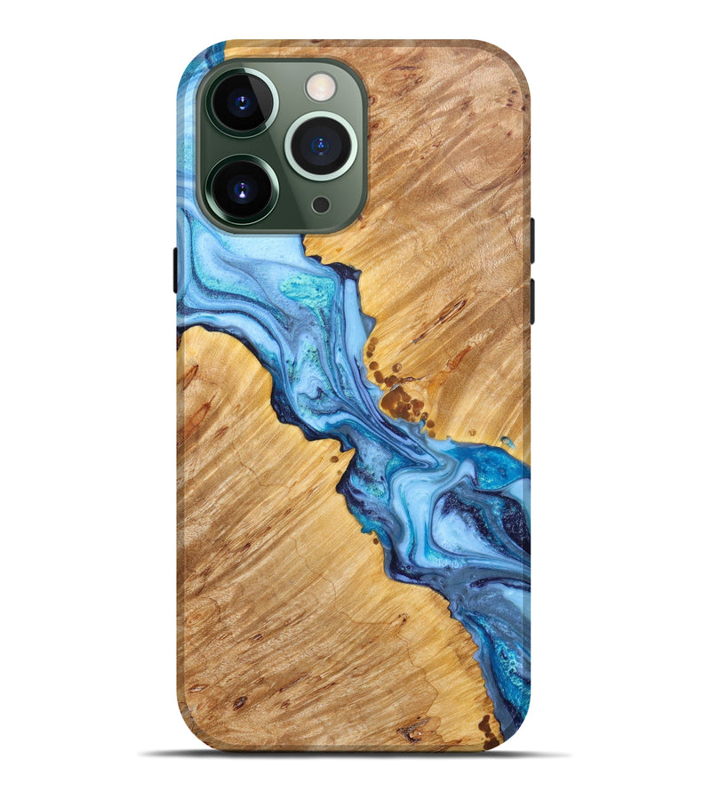 iPhone 13 Pro Max Wood+Resin Live Edge Phone Case - Nikita (Artist Pick, 635125)