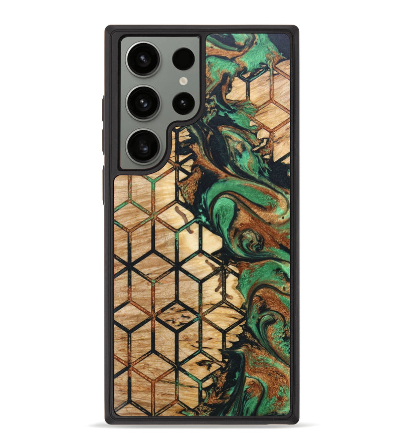 Galaxy S23 Ultra Wood+Resin Phone Case - Gilbert (Pattern, 638380)
