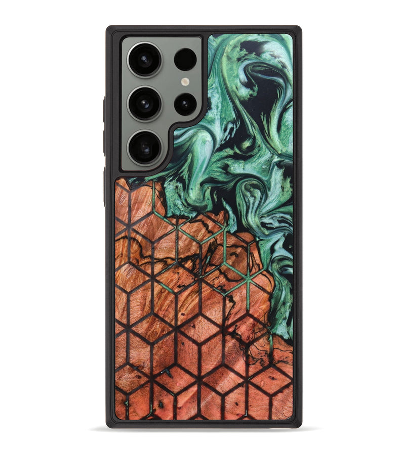 Galaxy S23 Ultra Wood+Resin Phone Case - Tanika (Pattern, 631622)