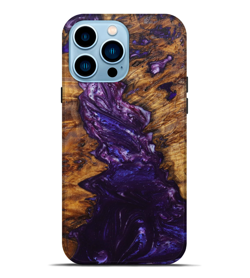 iPhone 14 Pro Max Wood+Resin Live Edge Phone Case - Emmarie (Artist Pick, 621697)