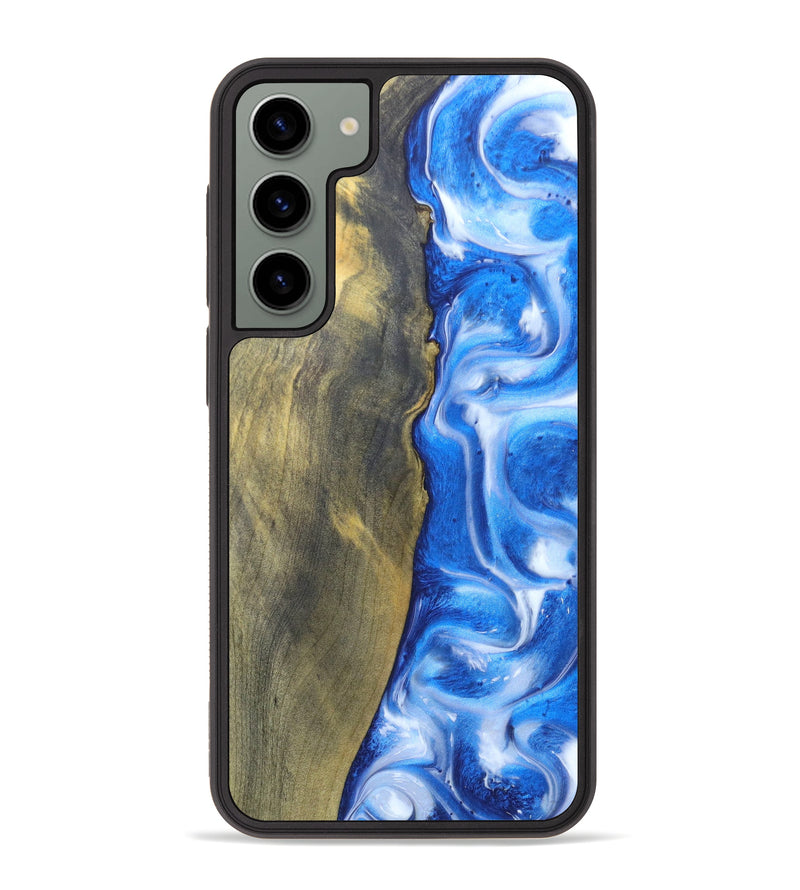 Galaxy S23 Plus Wood+Resin Phone Case - Male (Blue, 632464)