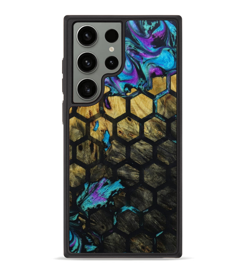 Galaxy S23 Ultra Wood+Resin Phone Case - Nicole (Pattern, 643226)