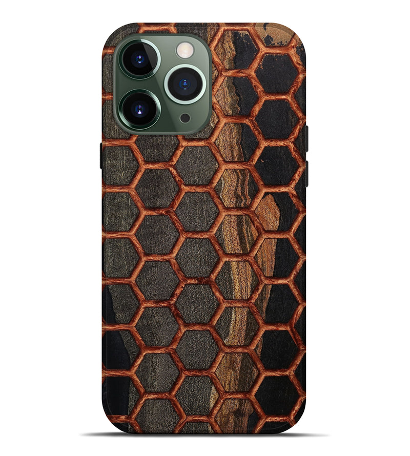 iPhone 13 Pro Max Wood+Resin Live Edge Phone Case - Leo (Pattern, 646083)