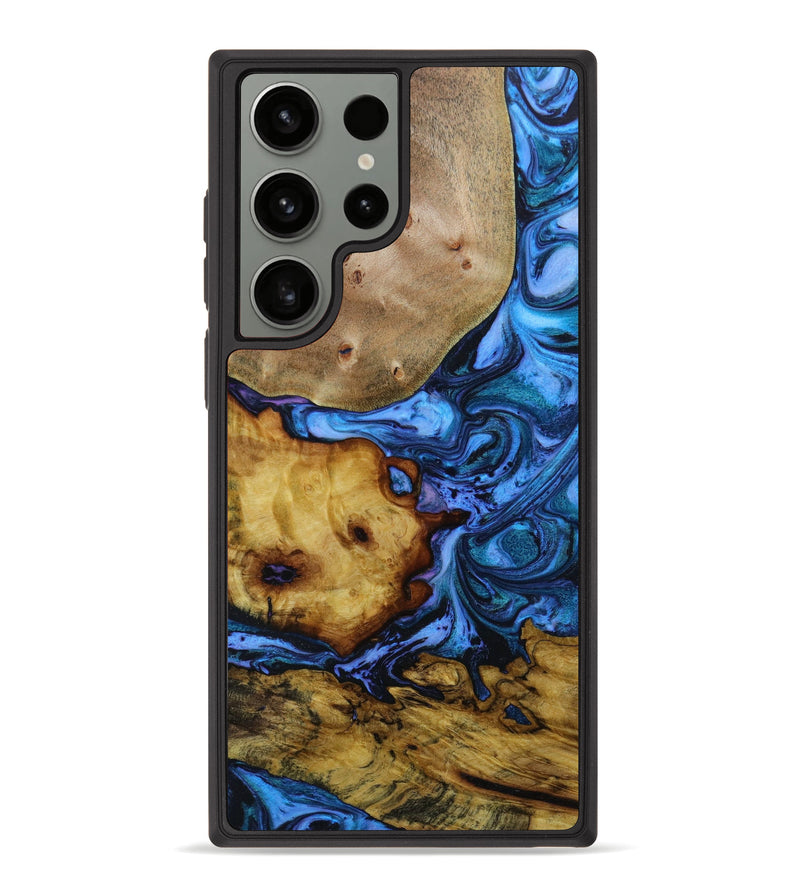 Galaxy S23 Ultra Wood+Resin Phone Case - Sally (Mosaic, 648150)