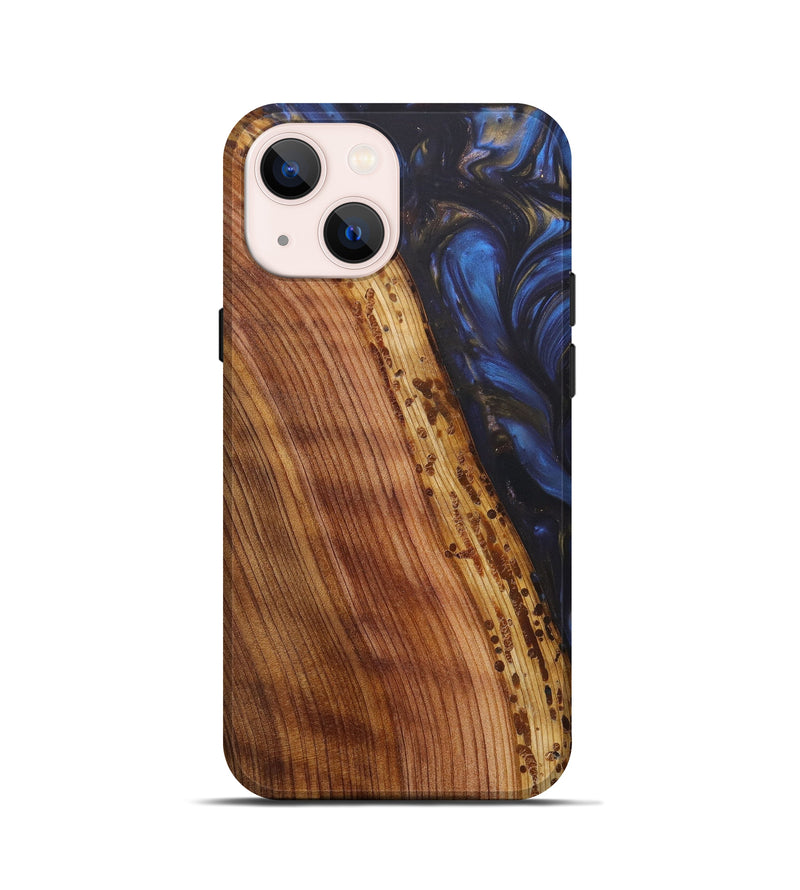 iPhone 13 mini Wood+Resin Live Edge Phone Case - Shmuel (Artist Pick, 623168)
