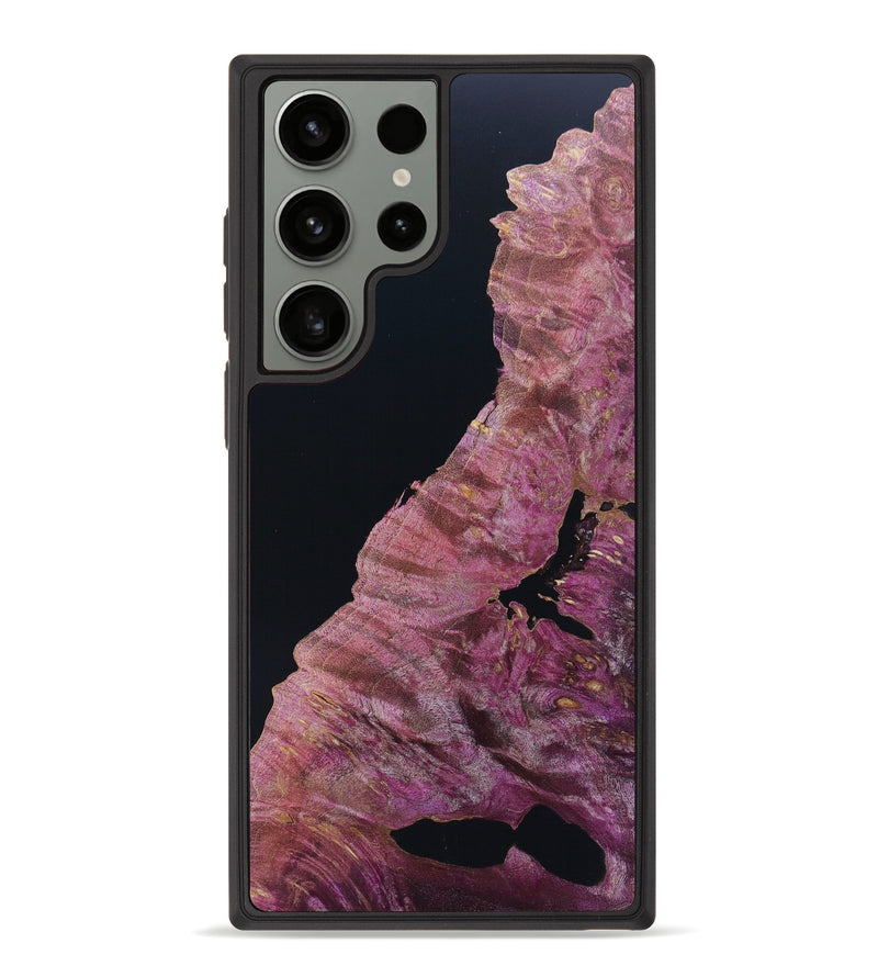 Galaxy S23 Ultra Wood+Resin Phone Case - Kristofer (Black & White, 628190)