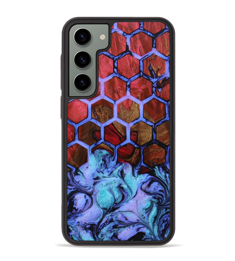 Galaxy S23 Plus Wood+Resin Phone Case - Jewell (Pattern, 646464)