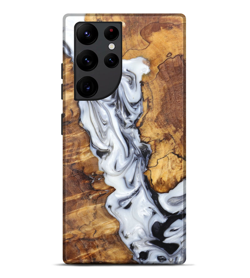 Galaxy S22 Ultra Wood+Resin Live Edge Phone Case - Jacqueline (Artist Pick, 607256)