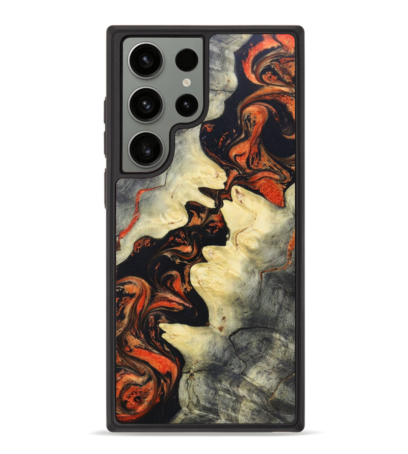 Galaxy S23 Ultra Wood+Resin Phone Case - Alysa (Lava, 627070)