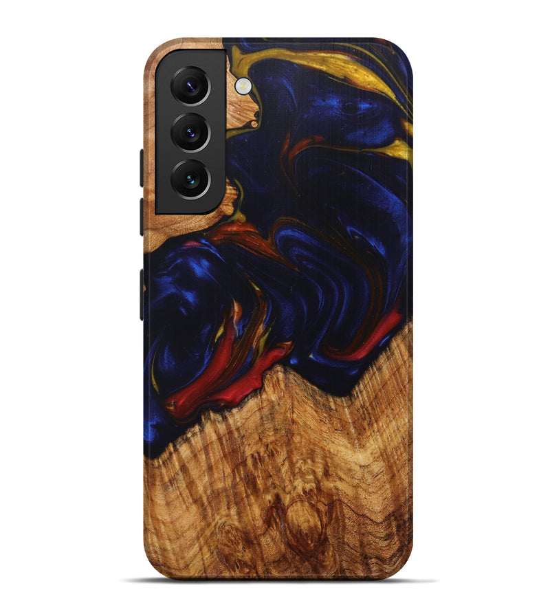 Galaxy S22 Plus Wood+Resin Live Edge Phone Case - Rico (Dark Blue, 611126)