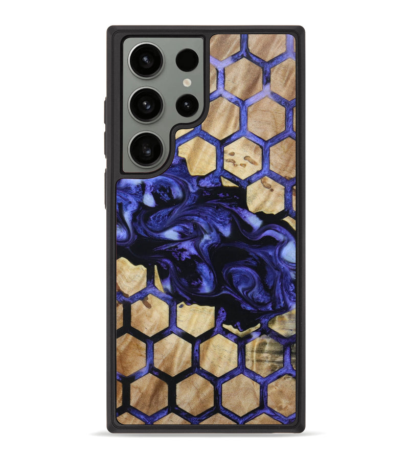 Galaxy S23 Ultra Wood+Resin Phone Case - Lavar (Pattern, 623234)