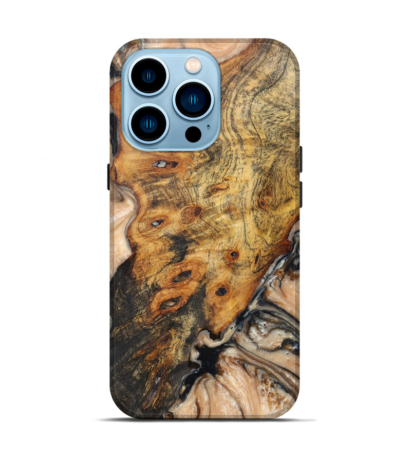iPhone 14 Pro Wood+Resin Live Edge Phone Case - Jazlynn (Artist Pick, 626981)