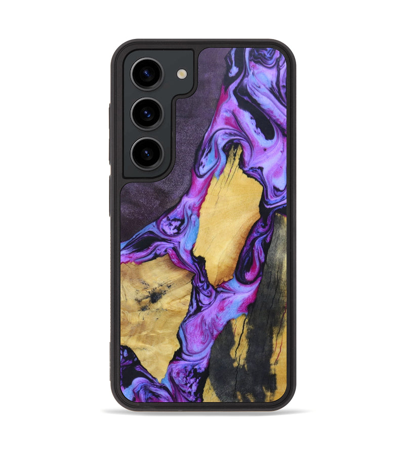 Galaxy S23 Wood+Resin Phone Case - Dino (Mosaic, 623605)