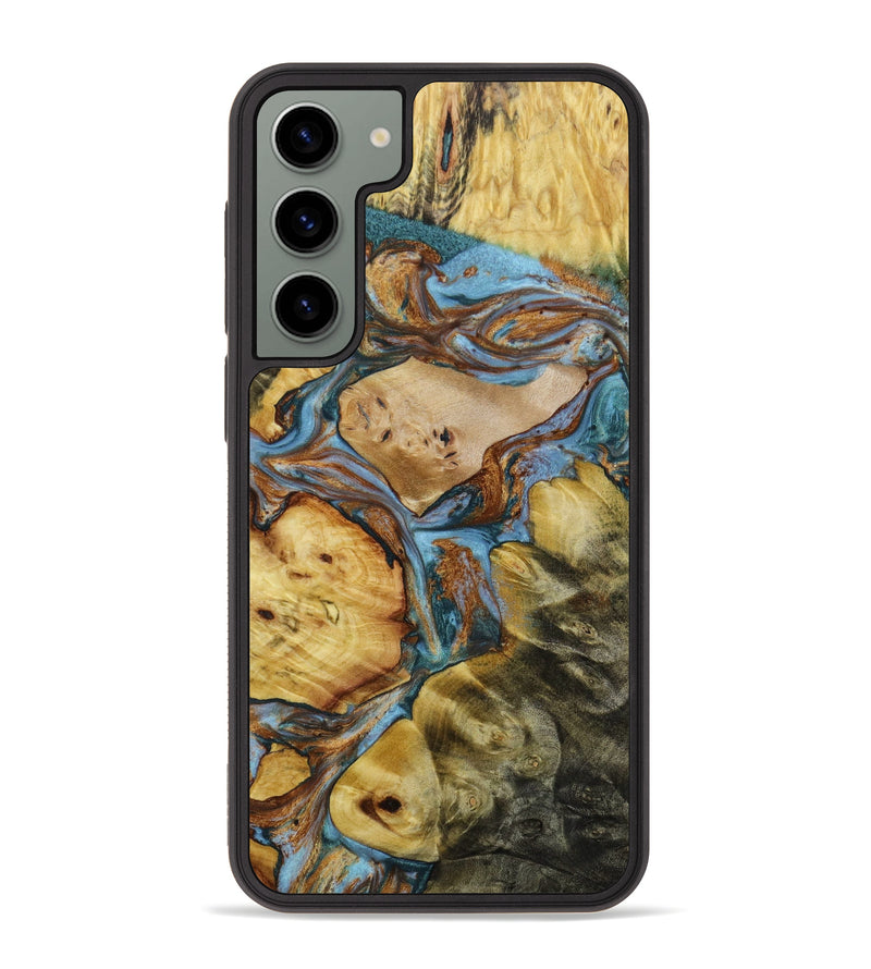 Galaxy S23 Plus Wood+Resin Phone Case - Mario (Mosaic, 646999)