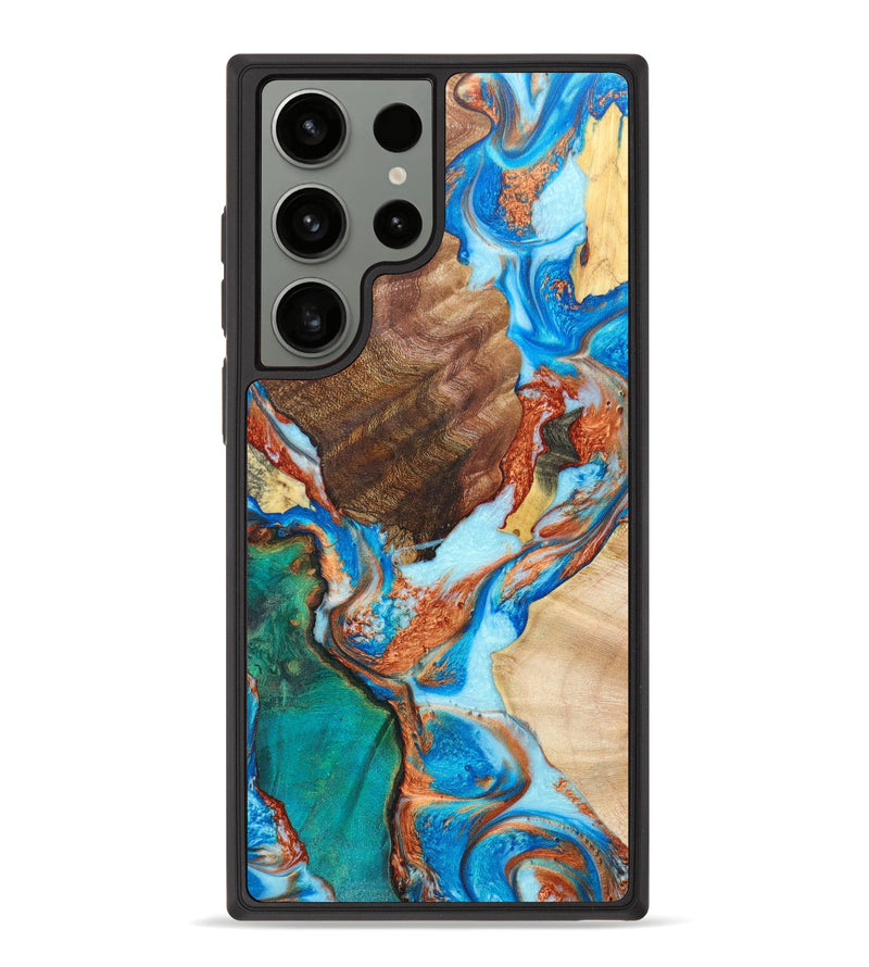Galaxy S23 Ultra Wood+Resin Phone Case - Kennedy (Mosaic, 623460)