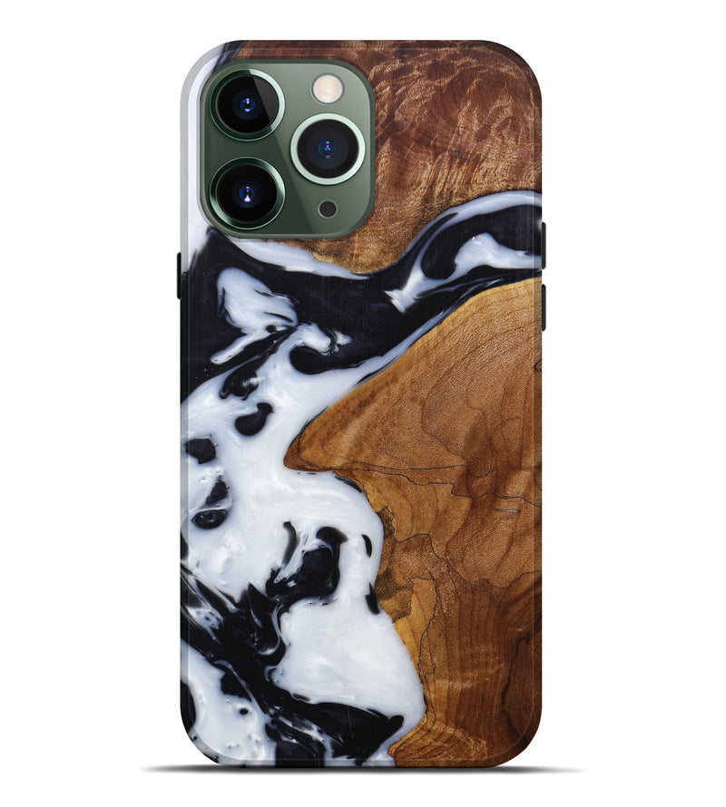 iPhone 13 Pro Max Wood+Resin Live Edge Phone Case - Suzan (Artist Pick, 614572)