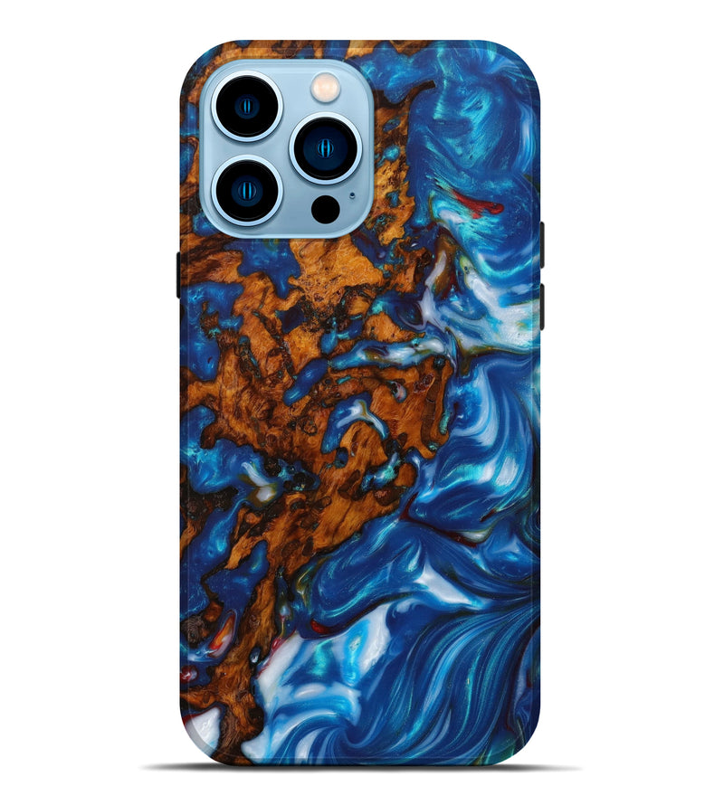 iPhone 14 Pro Max Wood+Resin Live Edge Phone Case - Mathew (Artist Pick, 610795)