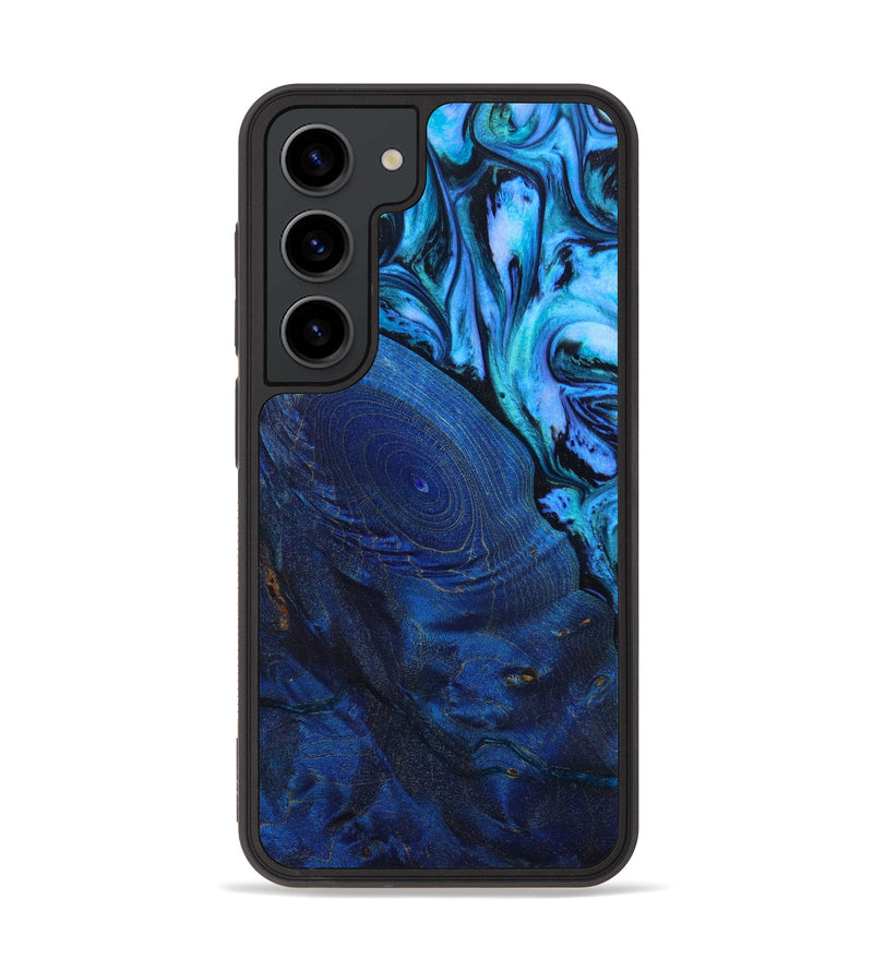 Galaxy S23 Wood+Resin Phone Case - Christy (Blue, 647188)