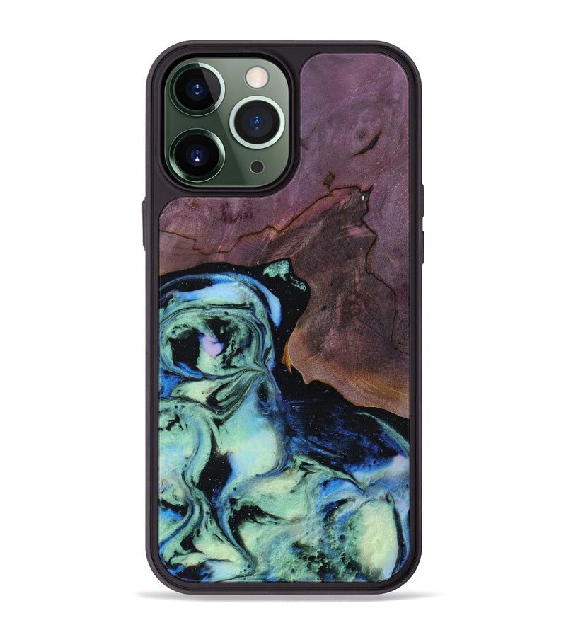 iPhone 13 Pro Max Wood+Resin Phone Case - Selena (Aurora, 618479)