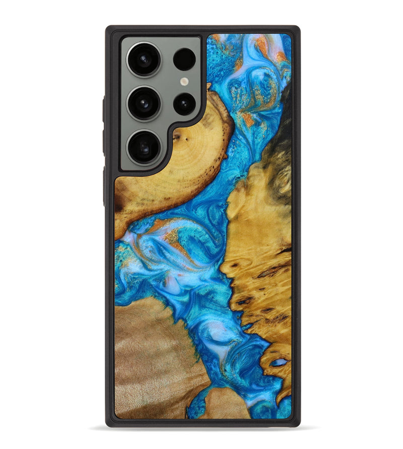 Galaxy S23 Ultra Wood+Resin Phone Case - Kendra (Mosaic, 645959)