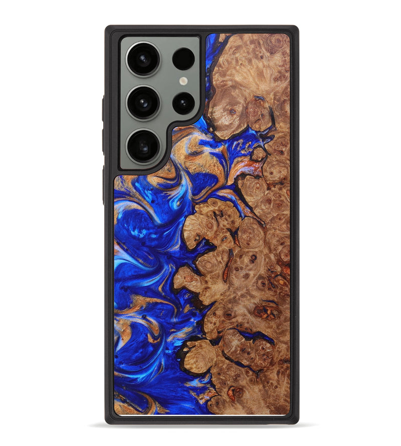 Galaxy S23 Ultra Wood+Resin Phone Case - Reyna (Blue, 624191)