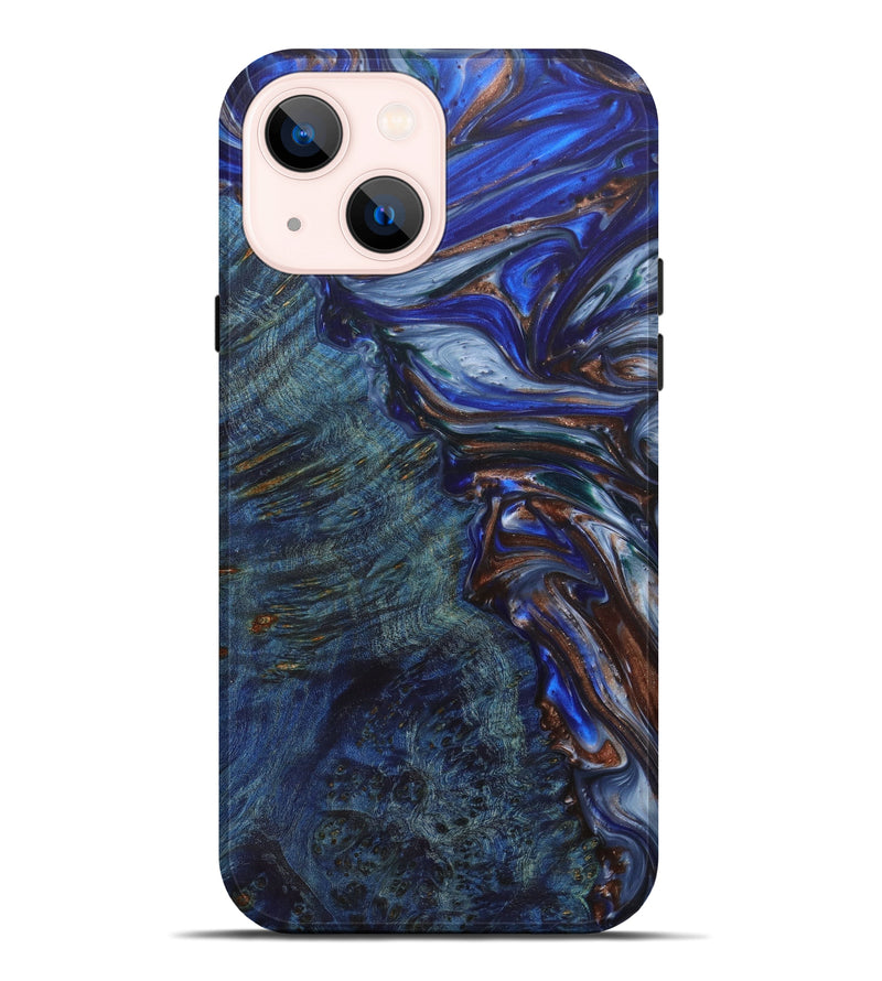 iPhone 14 Plus Wood+Resin Live Edge Phone Case - Shirl (Artist Pick, 629794)