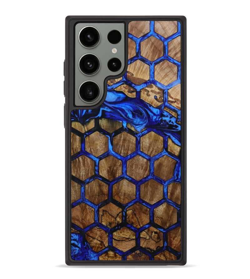 Galaxy S23 Ultra Wood+Resin Phone Case - Wayne (Pattern, 643534)