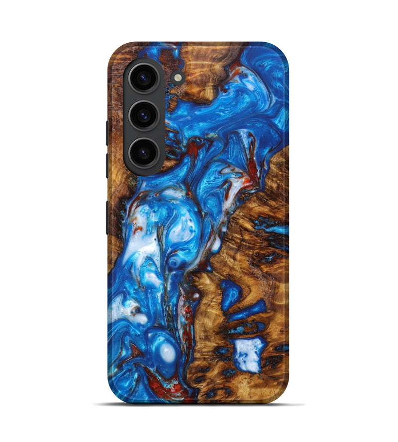 Galaxy S23 Wood+Resin Live Edge Phone Case - Everly (Blue, 629344)