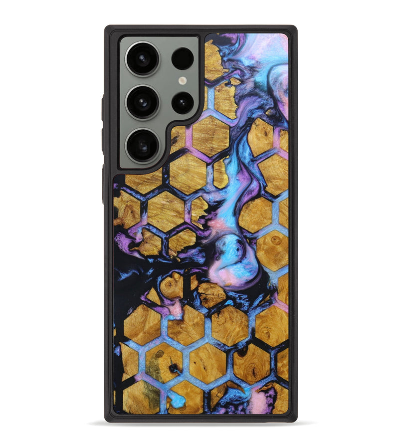 Galaxy S23 Ultra Wood+Resin Phone Case - Deangelo (Pattern, 630301)