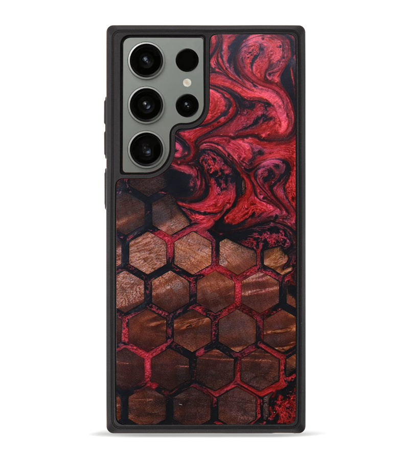 Galaxy S23 Ultra Wood+Resin Phone Case - Chelsea (Pattern, 634560)