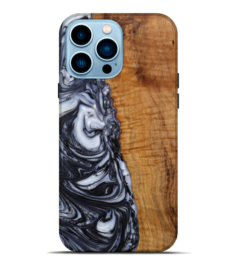 iPhone 14 Pro Max Wood+Resin Live Edge Phone Case - Demetrius (Artist Pick, 644028)