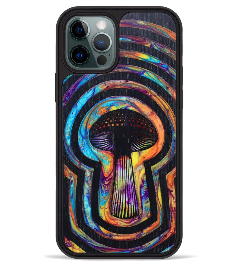 iPhone 12 Pro Max Wood+Resin Phone Case - Doris (Retro, 634701)