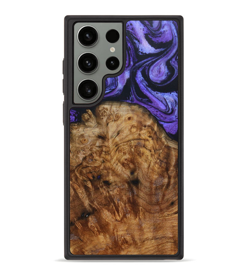 Galaxy S23 Ultra Wood+Resin Phone Case - Hoover (Purple, 632600)