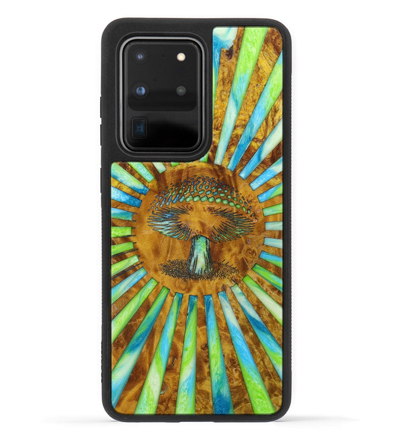 Galaxy S20 Ultra Wood+Resin Phone Case - Ted (Retro, 633772)