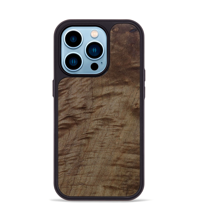 iPhone 14 Pro Wood+Resin Phone Case - Isla (Wood Burl, 643558)