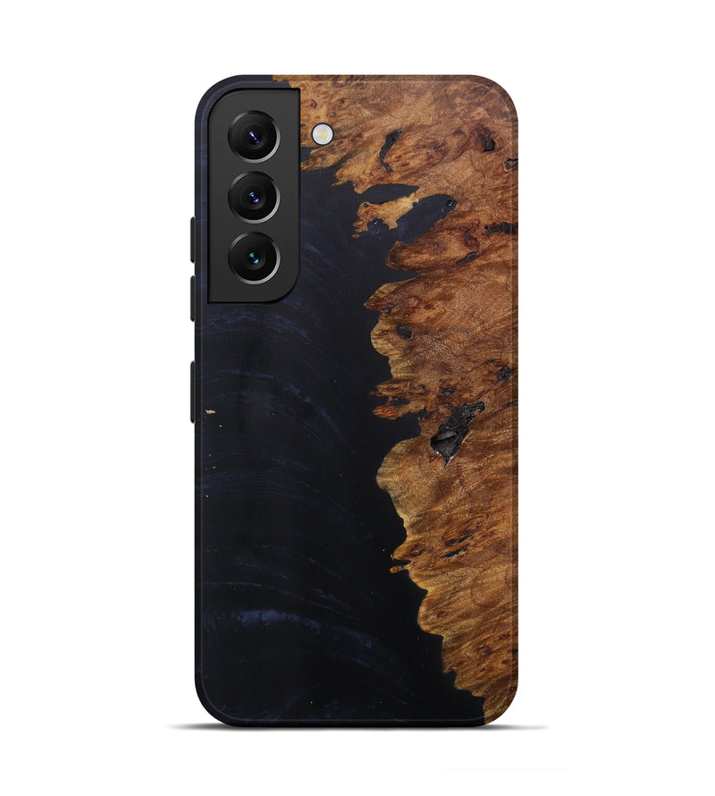 Galaxy S22 Wood+Resin Live Edge Phone Case - Taylor (Pure Black, 610406)