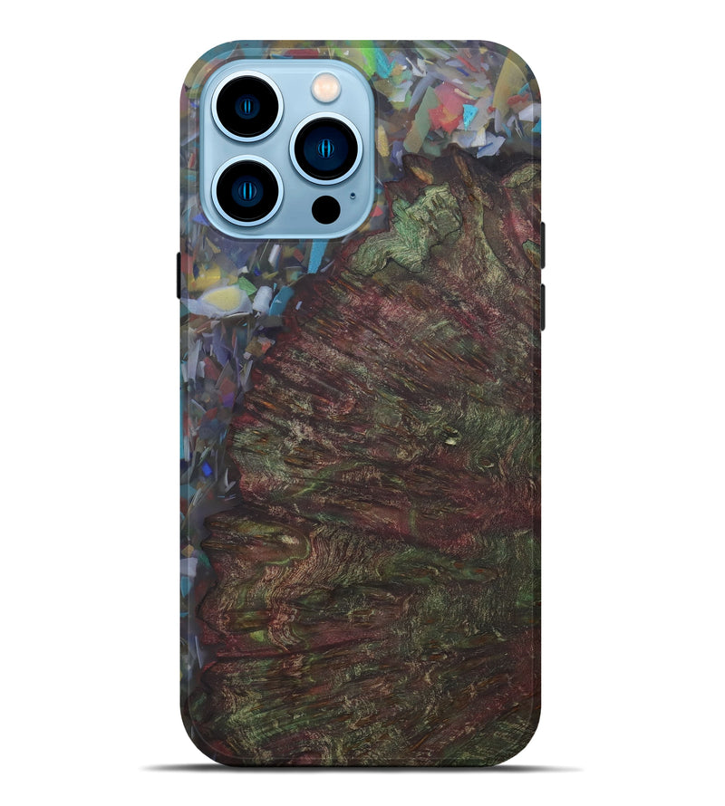 iPhone 14 Pro Max Wood+Resin Live Edge Phone Case - Mail (Confetti, 584099)