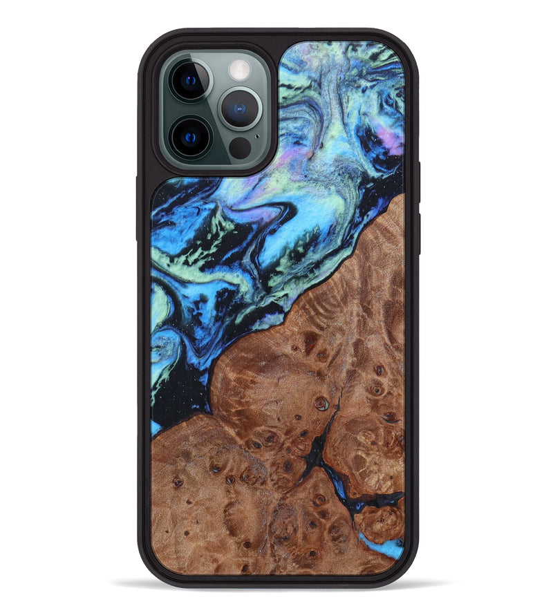 iPhone 12 Pro Wood+Resin Phone Case - Maggie (Aurora, 617585)