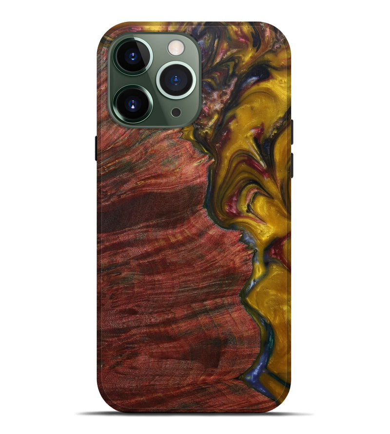 iPhone 13 Pro Max Wood+Resin Live Edge Phone Case - Yetta (Metallic, 596645)