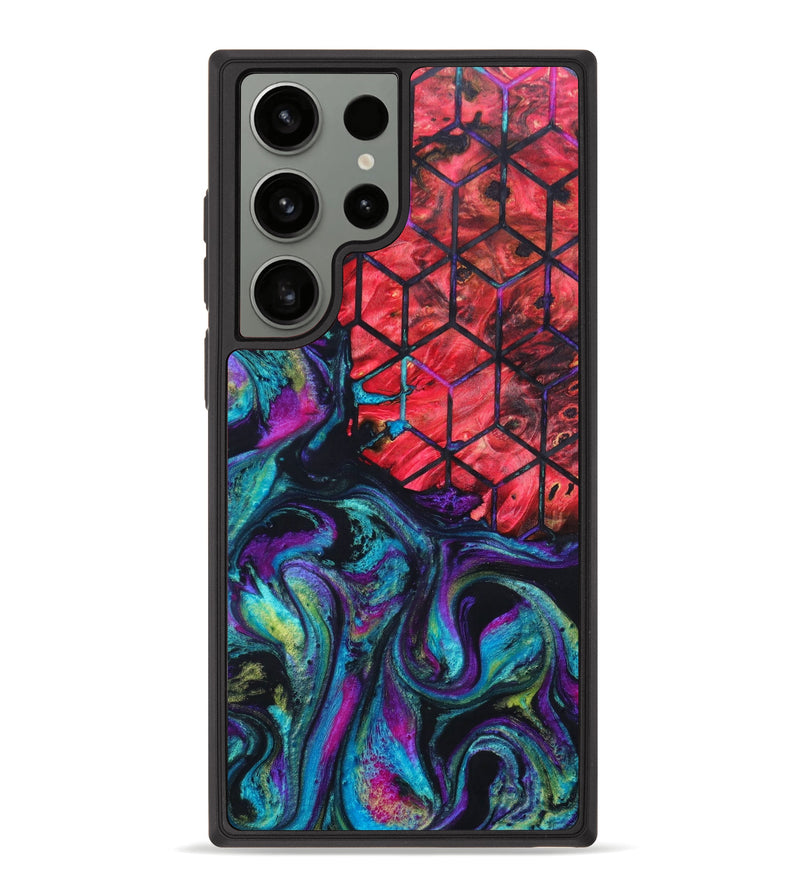 Galaxy S23 Ultra Wood+Resin Phone Case - Misty (Pattern, 633579)
