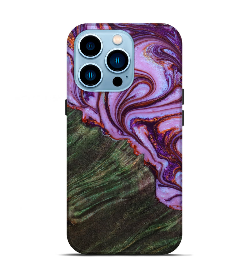 iPhone 14 Pro Wood+Resin Live Edge Phone Case - Daxton (Artist Pick, 644820)