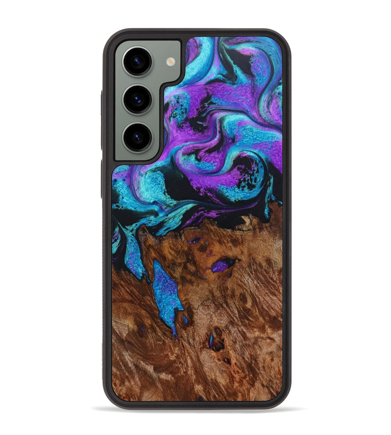 Galaxy S23 Plus Wood+Resin Phone Case - Jazmin (Purple, 638135)