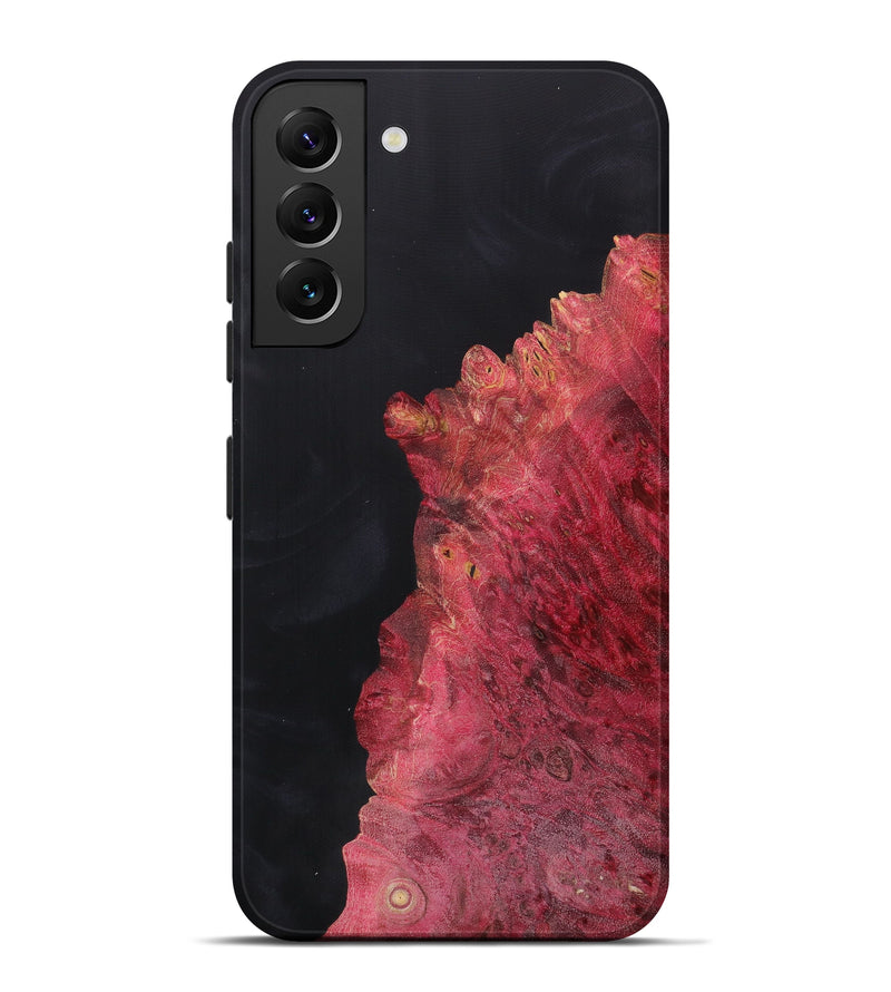 Galaxy S22 Plus Wood+Resin Live Edge Phone Case - Rachel (Pure Black, 613925)