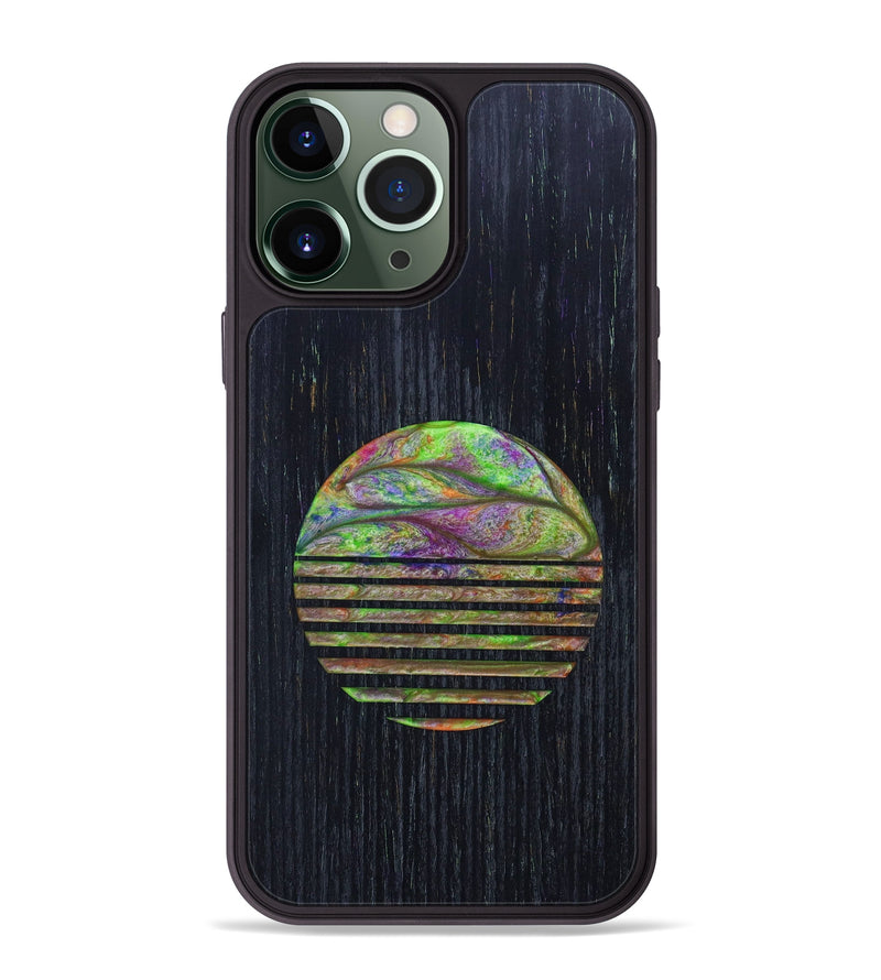 iPhone 13 Pro Max Wood+Resin Phone Case - Jonathan (Retro, 634794)